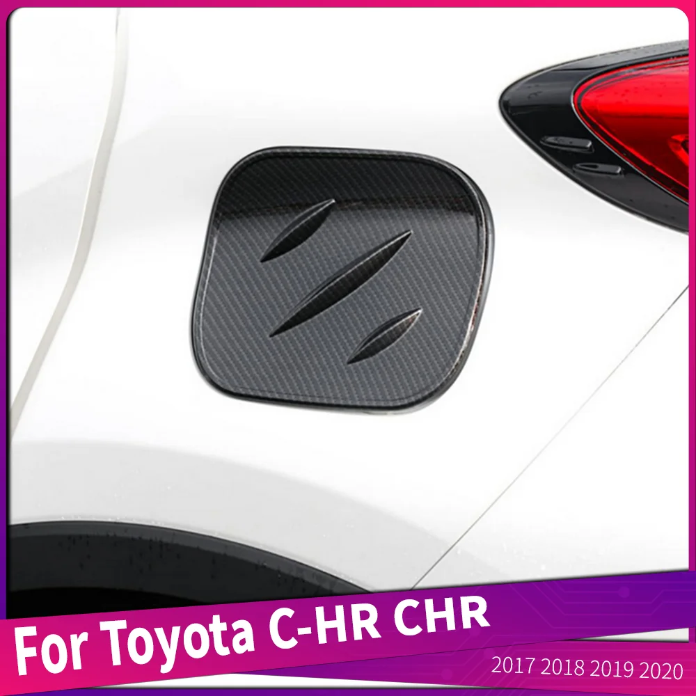 Стайлинг автомобиля, задняя крышка топливного бака для газа, накладка, подходит для Toyota C-HR 2017 2018 2019 2020