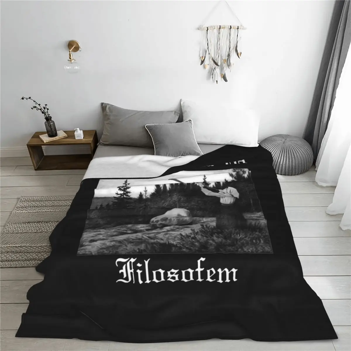 Black Metal Filosofem Blankets Fleece Burzum Ultra-Soft Throw Blanket for Bed Bedroom Quilt