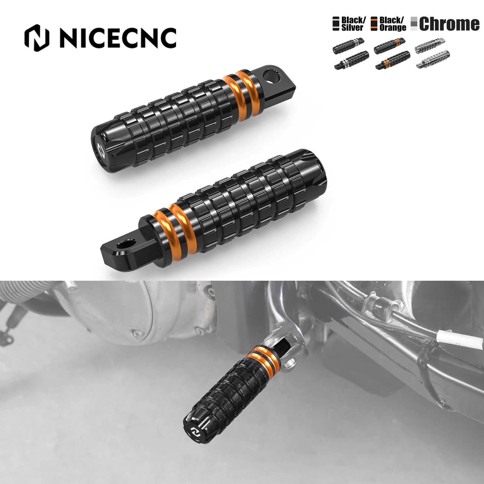 

Passenger Footpeg For Harley Iron 883 XL883N Iron 1200 XL1200NS Sportster 883/1200 Forty Eight XL1200XS Seventy Two XL1200V