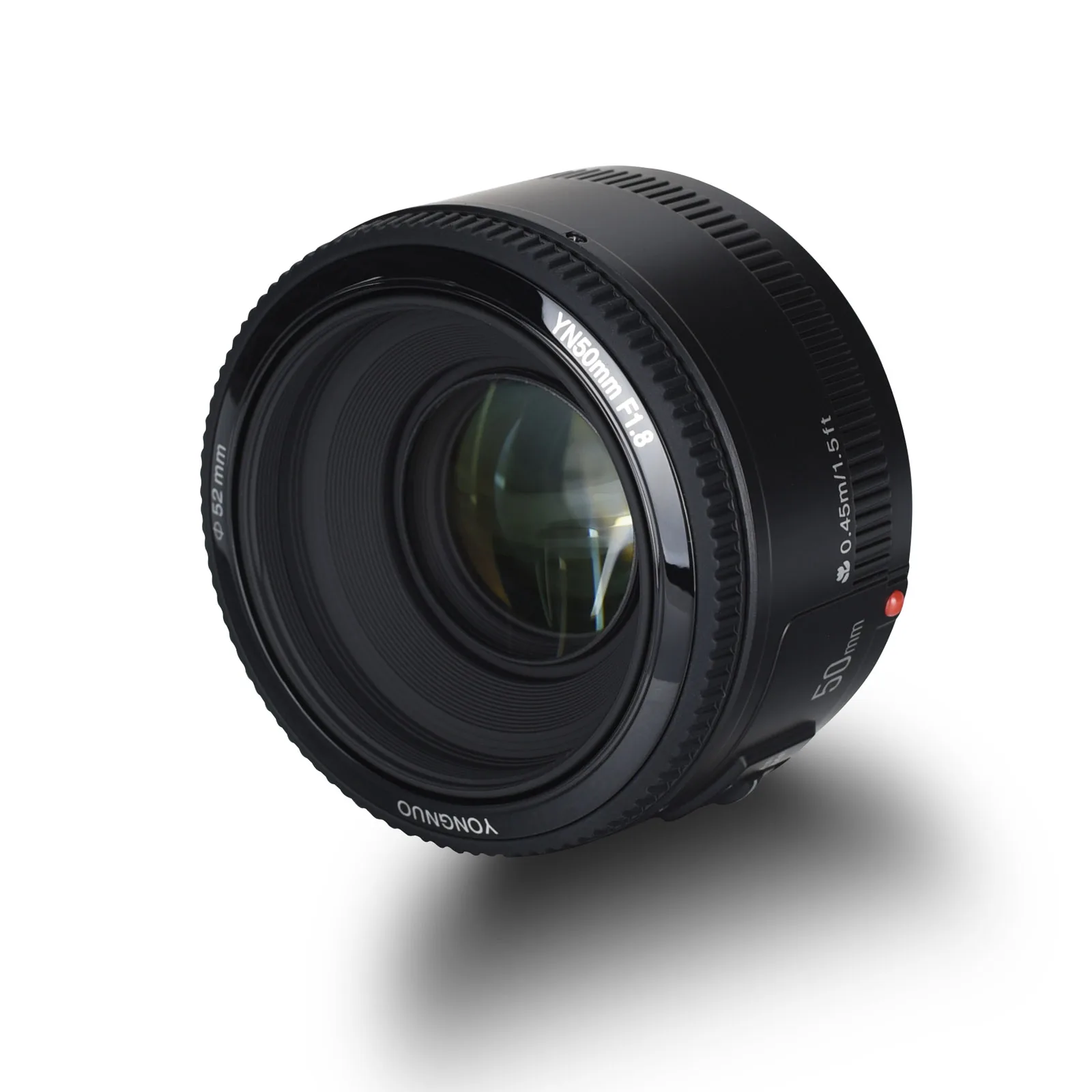 YONGNUO YN50mm f1.8 AF DSLR عدسة كبيرة فتحة التركيز التلقائي لكاميرات Canon EF 60D 70D 5D2 5D3 600d T5 T6 DSLR