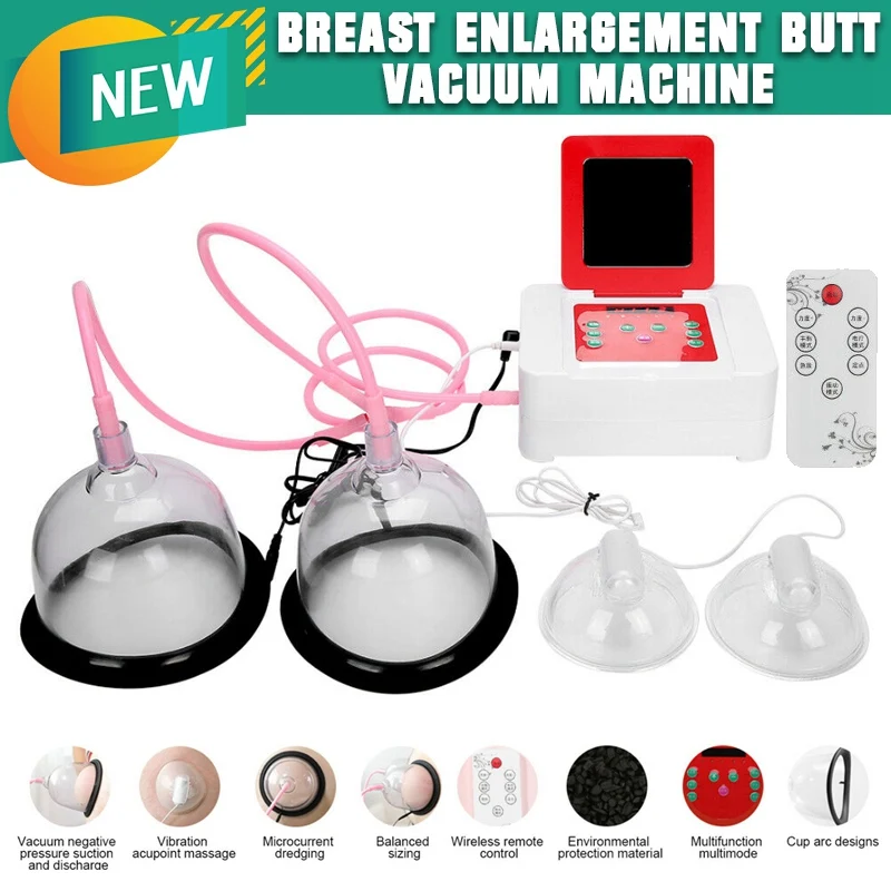 

Electric Breast Enlargement Butt Vacuum Machine Enhace Buttocks Lifter Massage Therapy Pump Cupping Machine Body Shaping