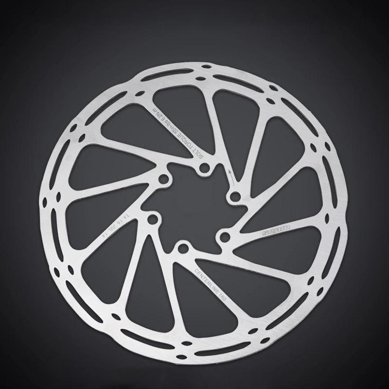 Rotore del freno a disco per bici da bicicletta MTB Linea centrale 160mm 180mm 203mm Rotori a disco freno idraulici da strada MTB in acciaio inossidabile Linea centrale