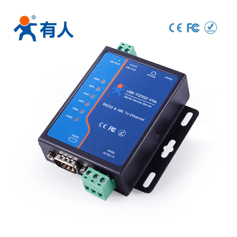 

Dual serial port networking server ModbusTCP/RTU to 232/485 to Ethernet module serial port to network port IoT 410s