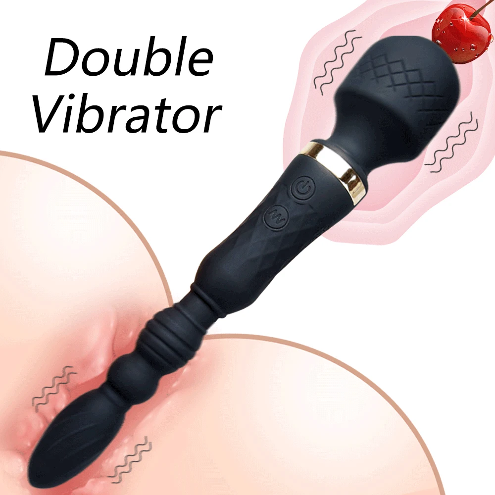 Riesige Zauberstab-Vibratoren für Frauen, USB-Aufladung, großer AV-Stimulator, G-Punkt-Stick, weibliches Massagegerät, Klitoris, Sexspielzeug für Erwachsene für Frauen