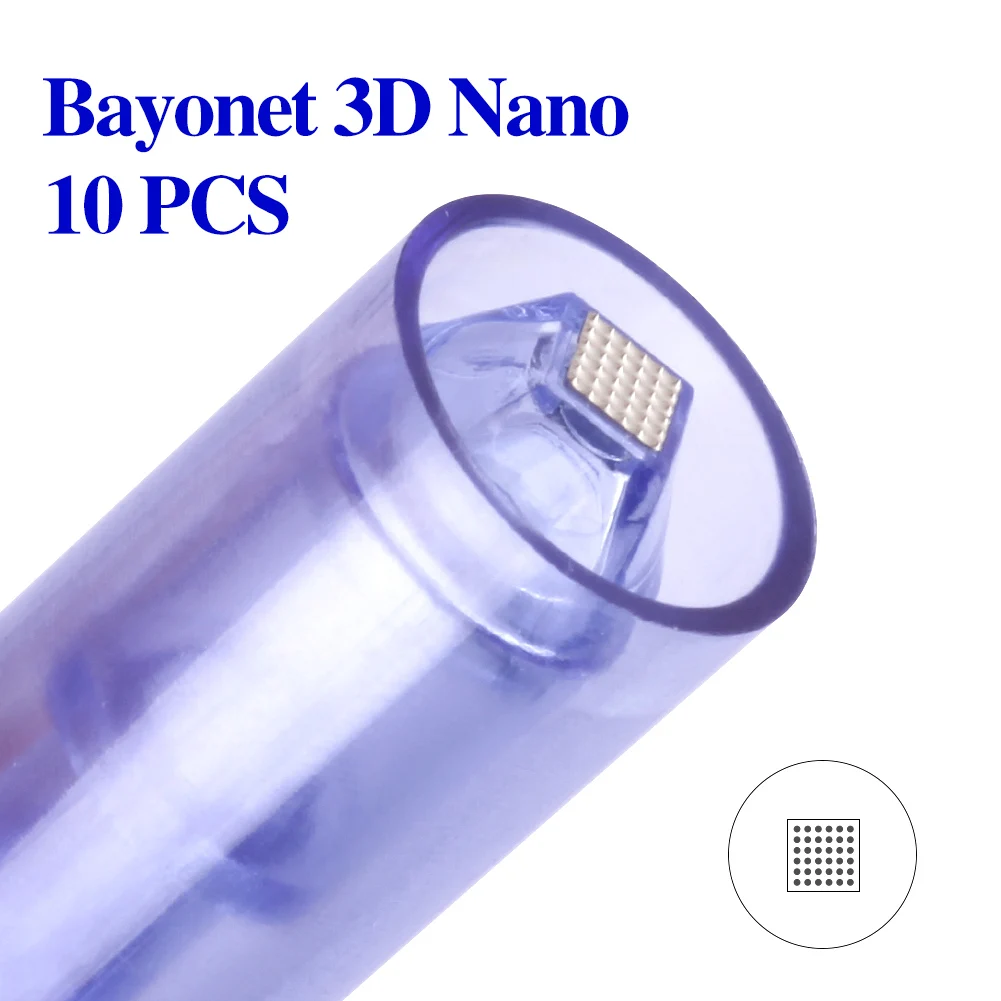 A6 Bajonetpatroon Naald voor Bajonetpoort Derma Pen M5/M7/MYM/A1 Microneedling 9-pins 12-pins 24-pins 36-pins 42-pins Ronde 3D 5D Nano