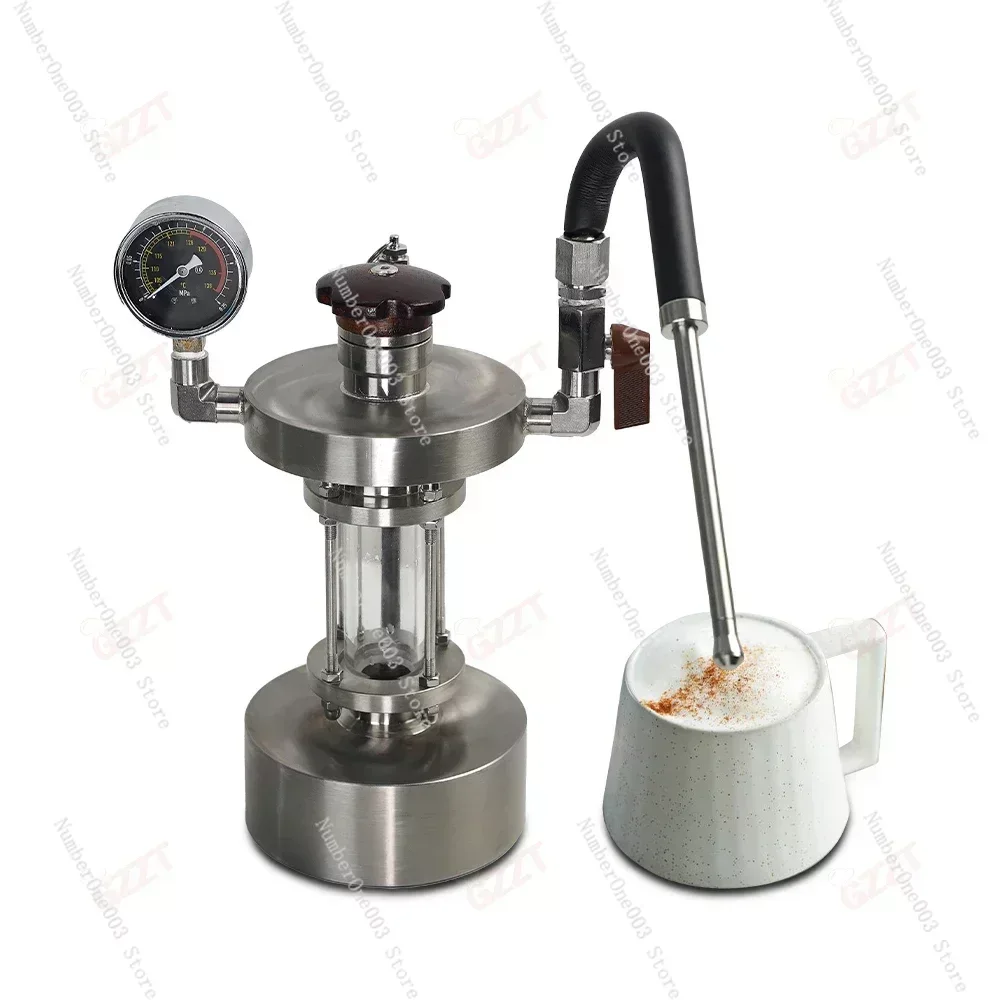 Mini Small Milk Foaming Machine Electric Gas Dual Use Indoor Outdoor Steams Making Machine Home Office Cafe Use Milk Steamer