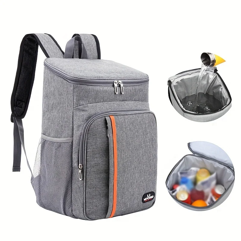 Thickened insulated picnic bag, handheld aluminum foil lunch bag, large-capacity thermal insulation shoulder bag