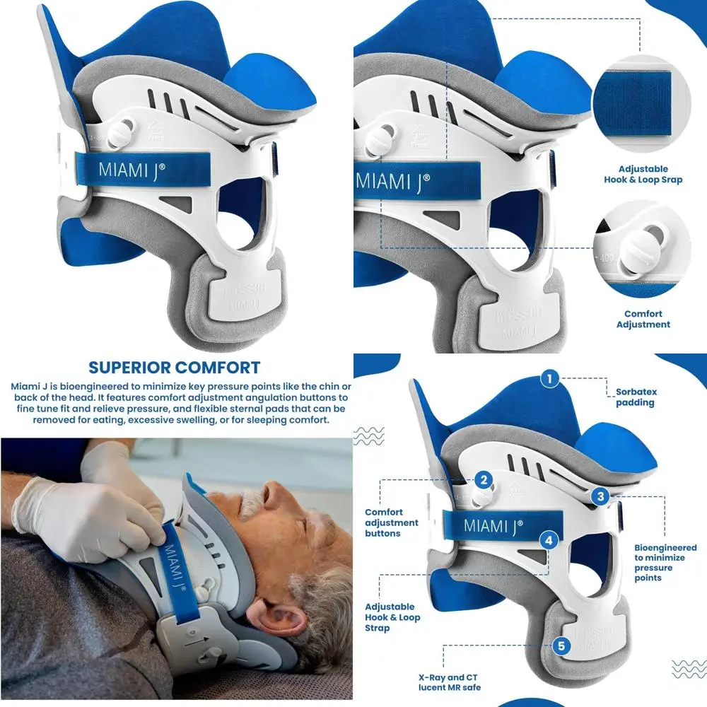 

Cervical Neck Support Brace for Pain Relief and Stability - Semi-Rigid Collar for Neck Pain and Comfort