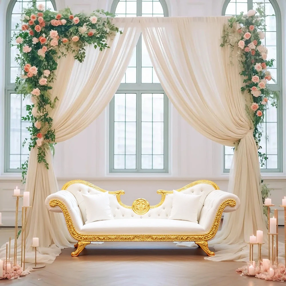 European-Style Neoclassical Chaise Lounge for Hotel Events and Living Rooms