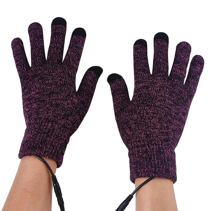 USB Heated Gloves Heated Mittens USB Heated Mittens Non Slip Warm Rechargeable Heating Gloves Portable Typing Gloves For Riding