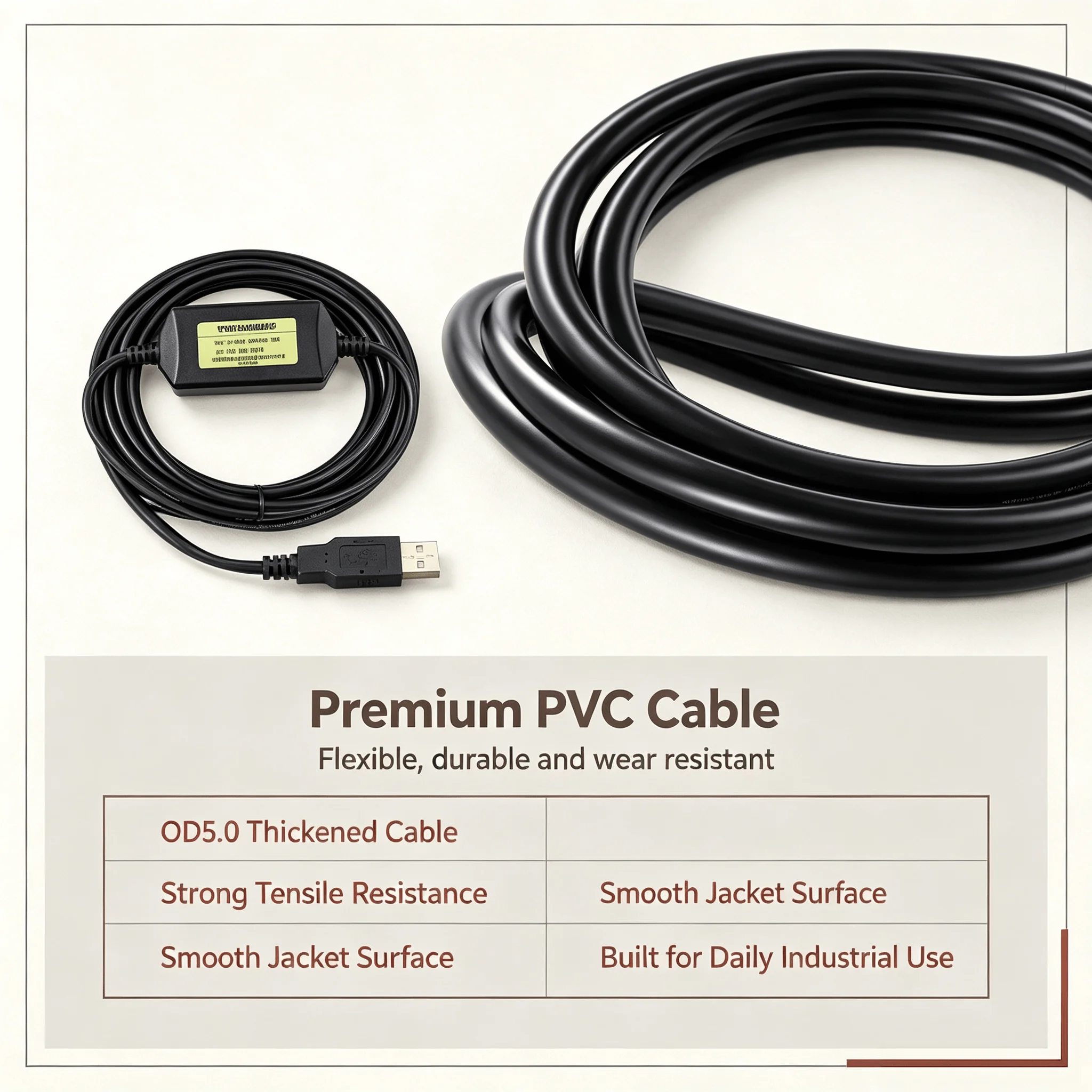 USB to RJ45 Servo Debug Cable, 3M TCSMCNAM3M002P Industrial Communication Line for Schneider ATV Inverter LXM Drive