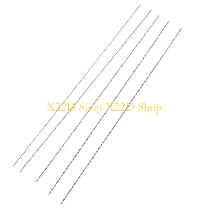 X22D Jewelry Threading Tool Metal Wire Guide 17 5 Piece Set for Necklace Crafting Cord Passage Charm Assembly and DIY Accessory