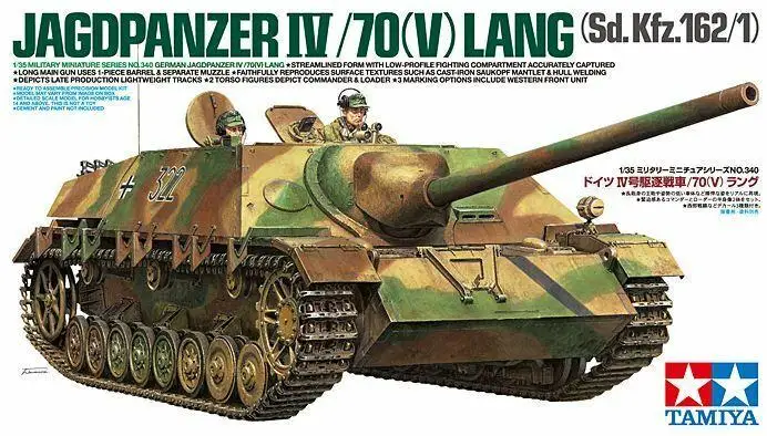 Tamiya 35340 1/35 Scale Model Tank German Jagdpanzer IV/70(V)Lang Sd.Kfz.162/1