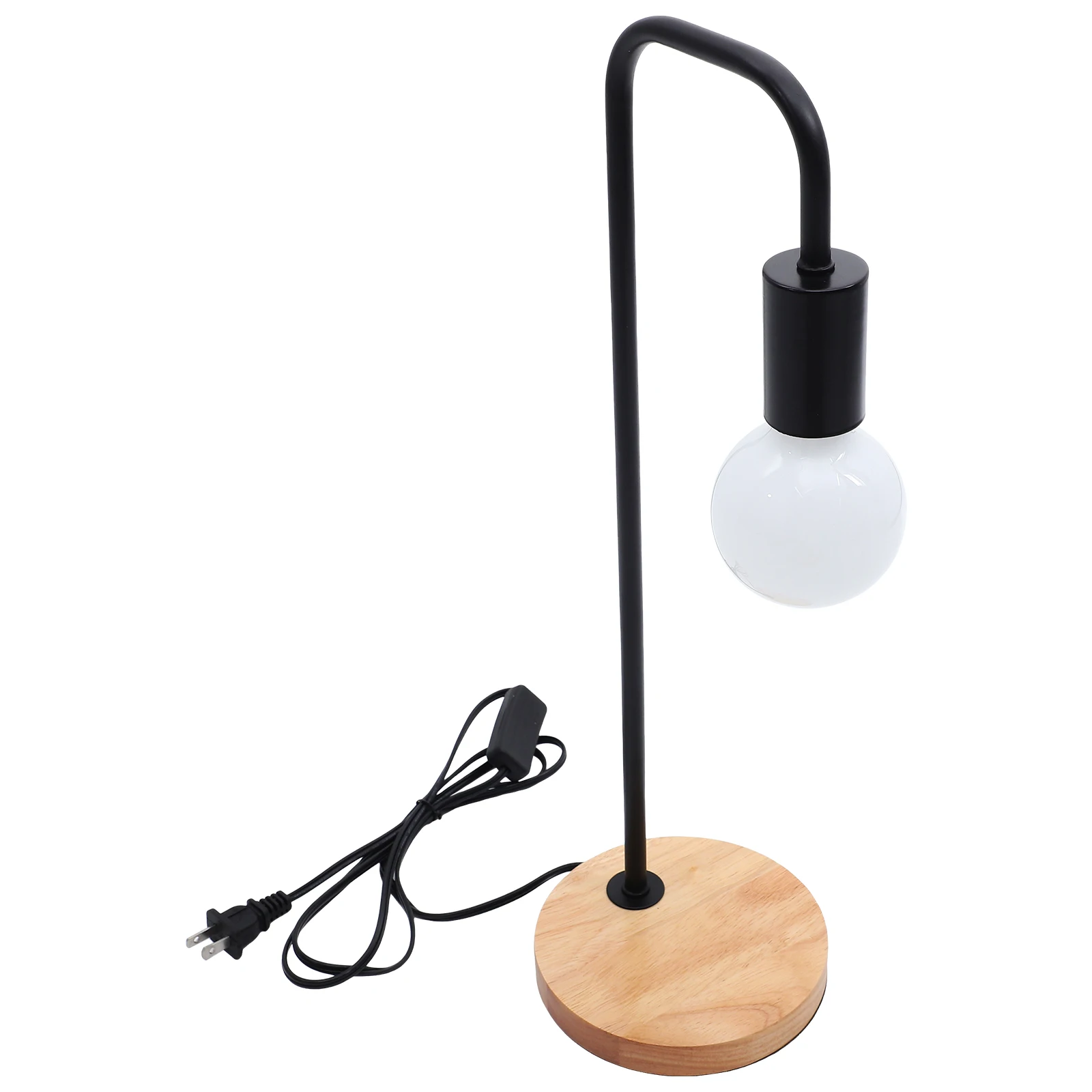 

Adjustable Bedside Table Lamps for Bedroom Living Room Aesthetic Desk Lamp Nightstand Iron Wood Base Small Night