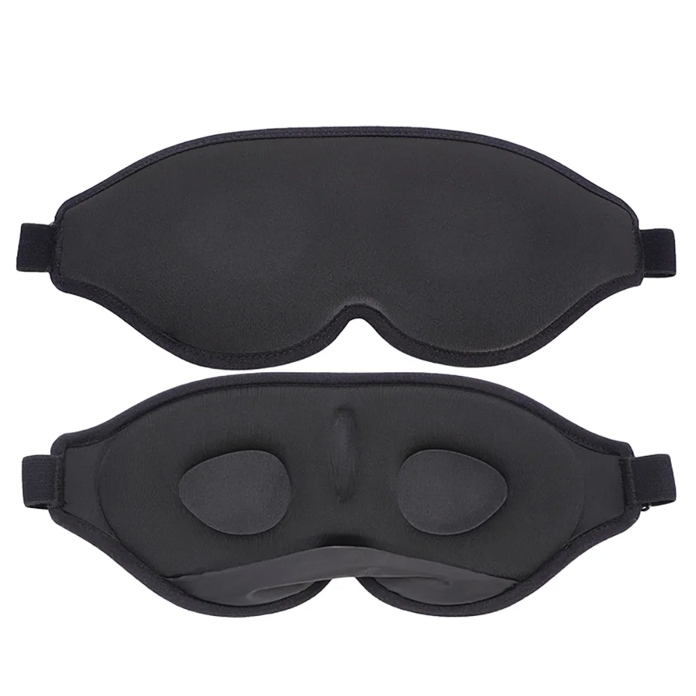 3D Sleeping Mask for Women Men Soft Blackout Eye Mask for Sleep Blissfully Blindfold Concave Sleep Mask with Adjustable Strap