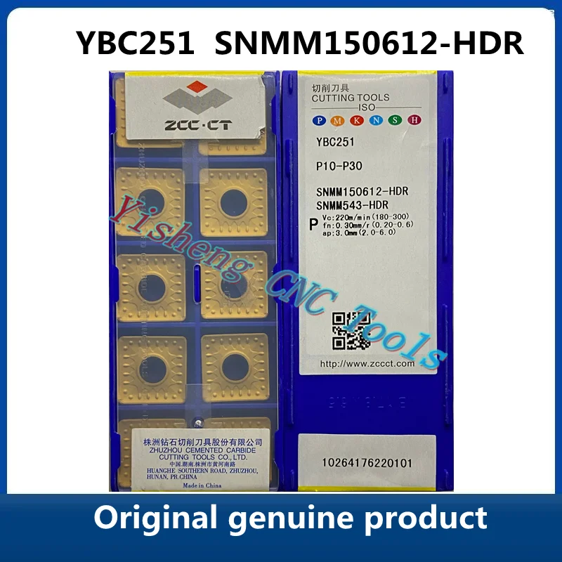 

Original genuine product ZCC CT SNMM 150612 YBC251 SNMM150612-HDR CNC Turning Tool Lathe Cutter Tools