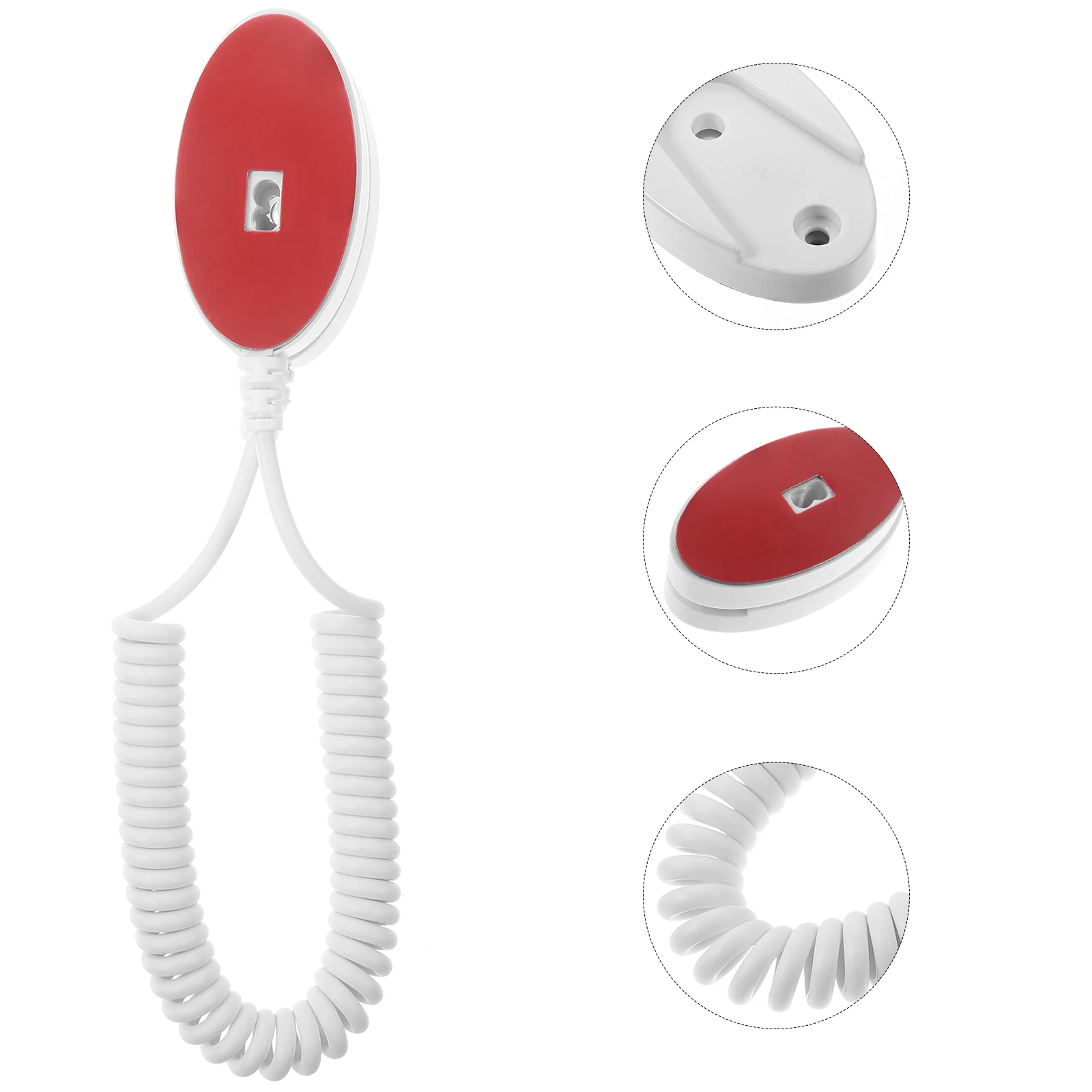 

4 Pcs Anti lost Hook Retractable Cable Adhesive Remote Control Tether for Tablets Mobile Phone Theft Prevention Desk ganizers