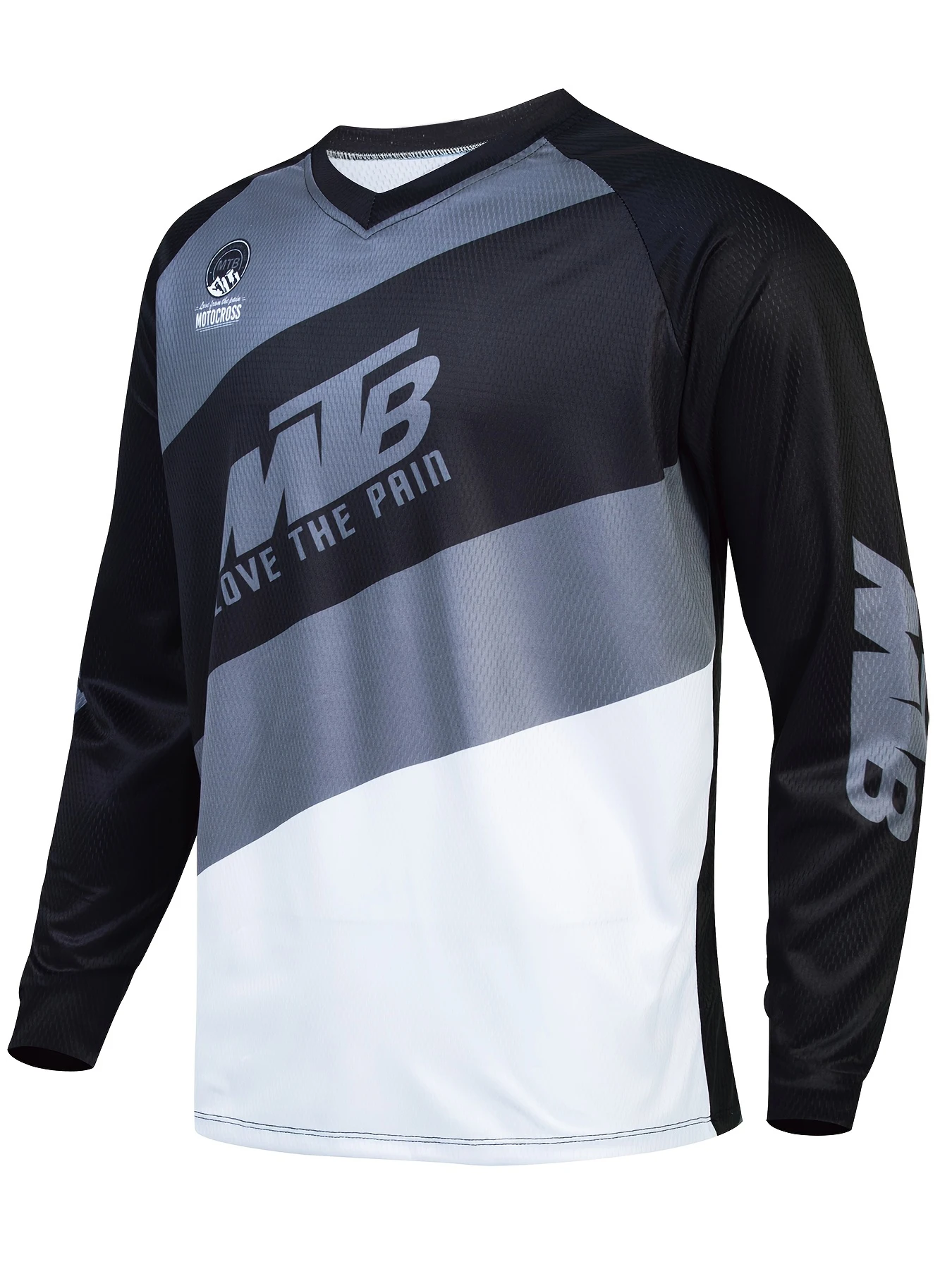 

Mtb велосипедный трикотаж с длинными рукавами для горного велосипеда, мотокросса, гонок и спорта на открытом воздухе, топ с v-образным вырезом, всесезонные комфортные аксессуары для гонщиков