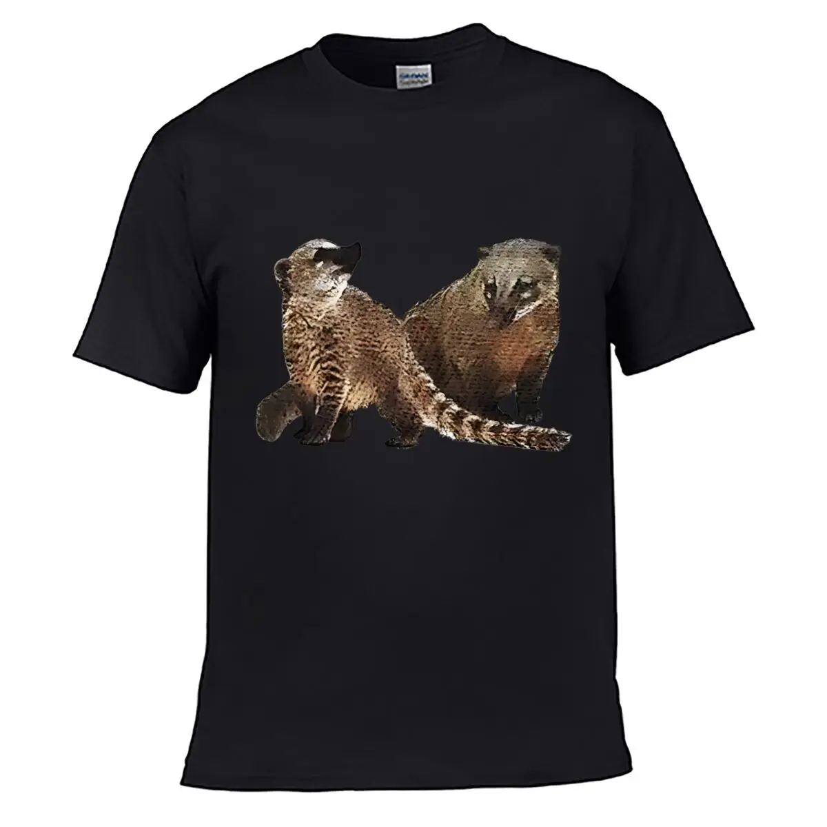 Coati Pair Wildlife Animal Graphic short-sleeved T-shirt