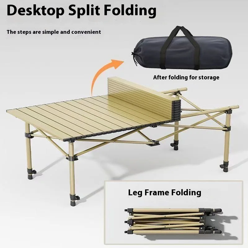 Outdoor folding table Camping portable folding table Picnic car lift stall Night market tables and chairs Outdoor Chicken rolls