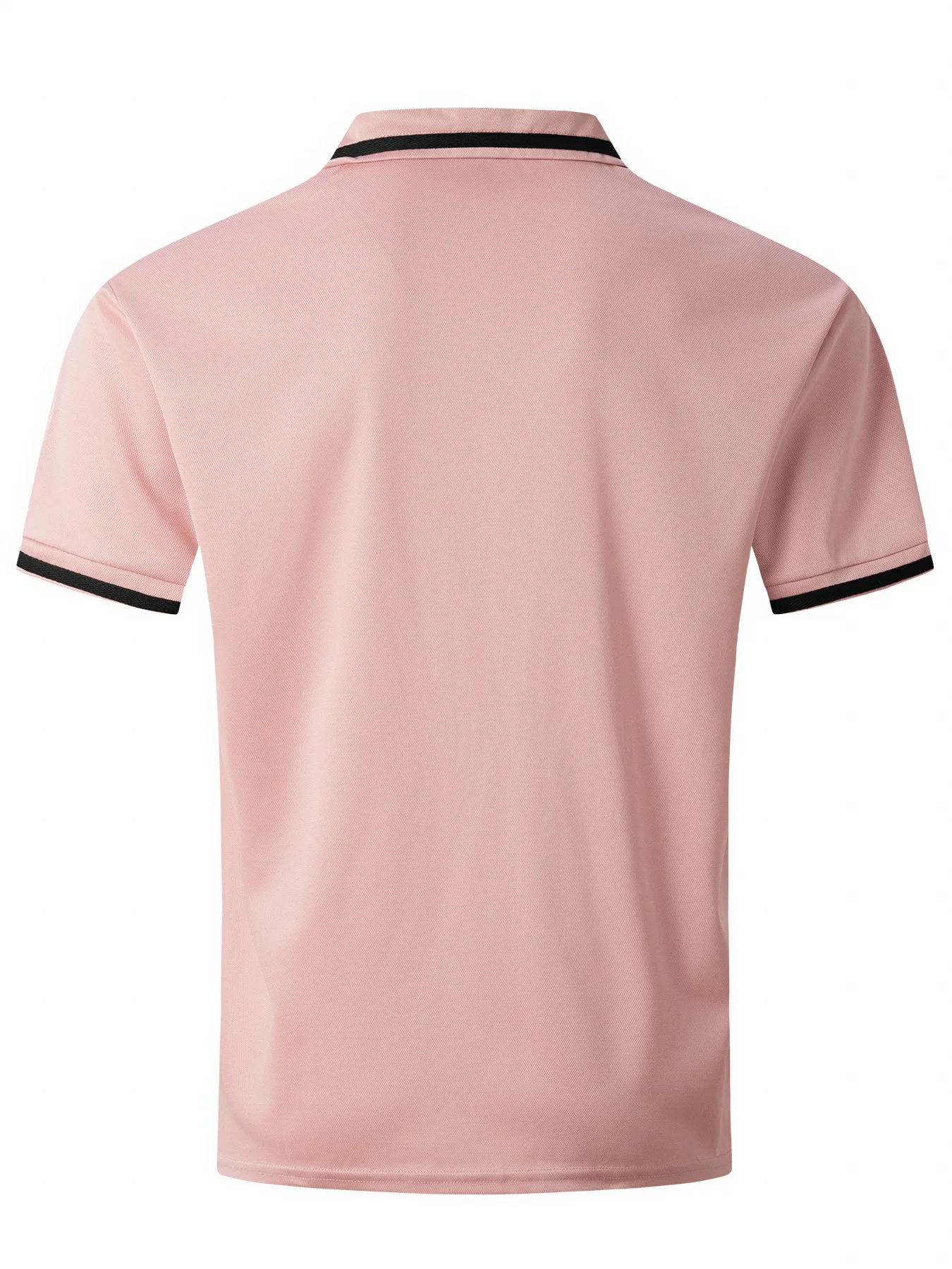 2024 Summer casual Office solid color pocket POLO shirt Men\'s Breathable Short Sleeve Top