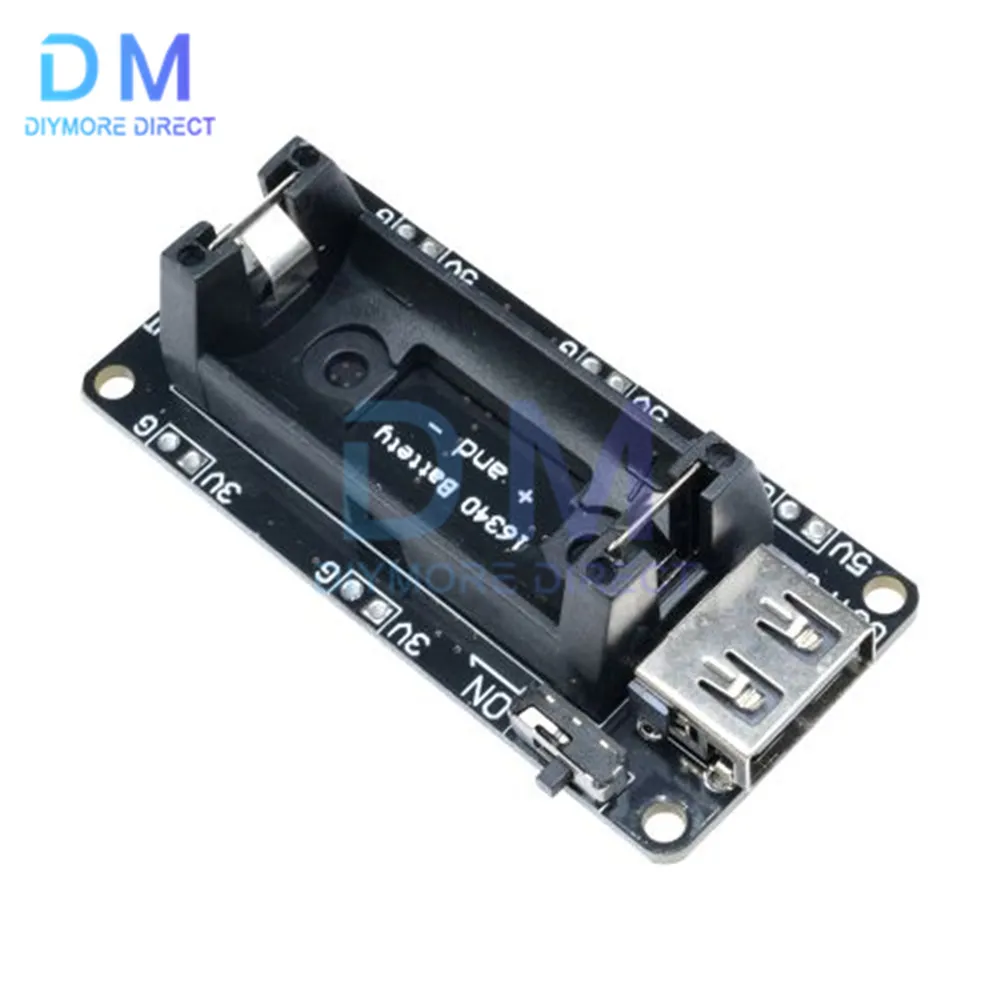 16340 Lithium Battery Shield Mobile Power Expansion Board Module Micro USB For Arduino