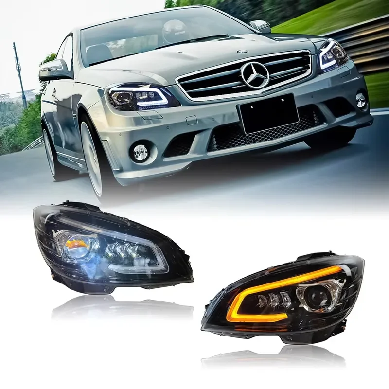 DK Motion Auto Headlamp Car Led Headlight for C Class W204 2008-2011 Headlamp