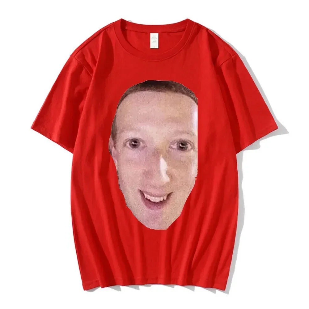 Cursed Zucc WomenT Shirt Cursed Meme Facebook Meme Mark Zuckerberg Short Sleeve T Shirts Female Tops Streetwear