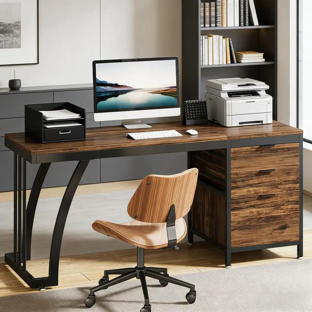 Extensive Office Desk,Computer Desk,Elegant Writing Desk