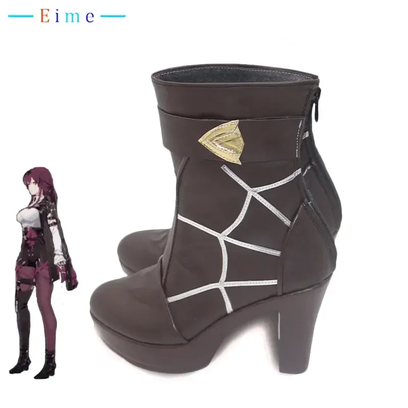 Kafka Cosplay Shoes Game Honkai Star Rail Cosplay High Heels Halloween Carnival Boots Big Size PU Shoes Custom Made