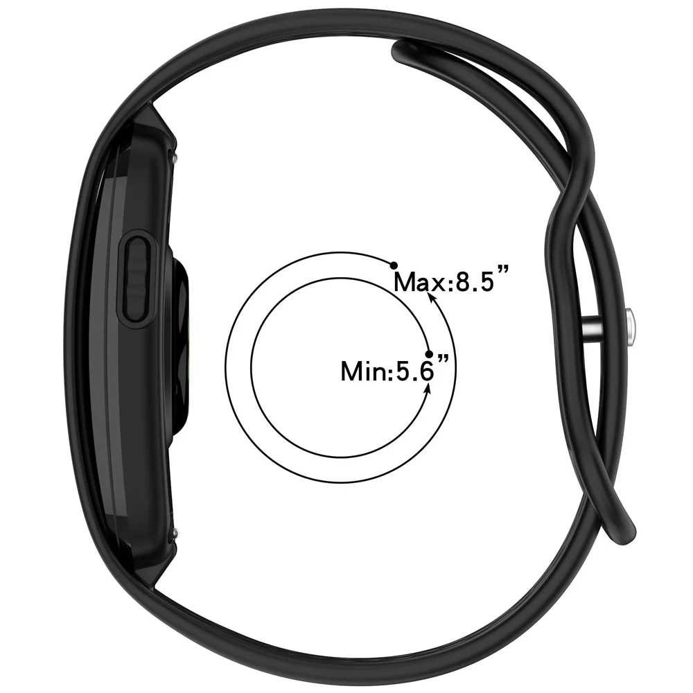 BEHUA Silikonarmband für Garmin CIRQA Smart Band mit Schnalle, atmungsaktives Sportarmband, Armband Garmin CIRQA SmartBand – Detail 3