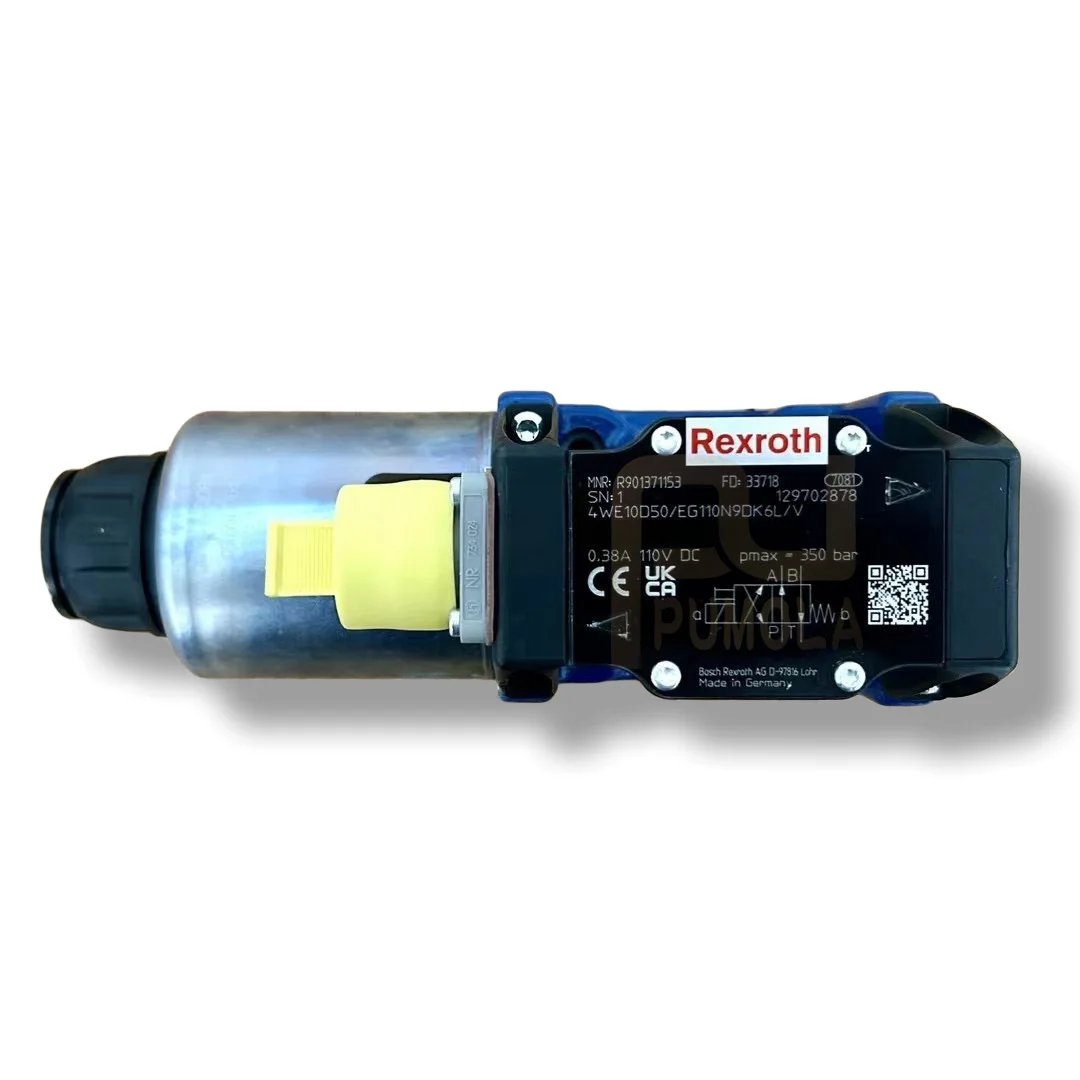

One Set of R901371153 4WE10D50/EG110N9DK6L/V Solenoid Valve Proportional Pressure Relief Valve