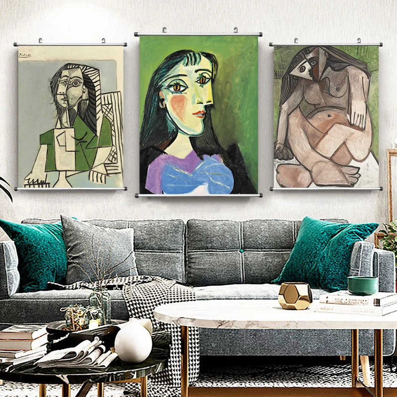 Artist Women Abstract Canvas Art Print Painting Poster Wall Pictures For Living Room Home Decorative Bedroom Decor With Frame