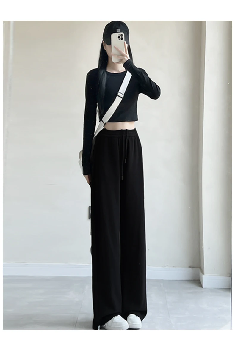 Pants Womens Baggy For Woman Winter Plush Panelled Homewear Cozy Elastic Waistband Thickened Tied Streetwear Multicolor Outdoors