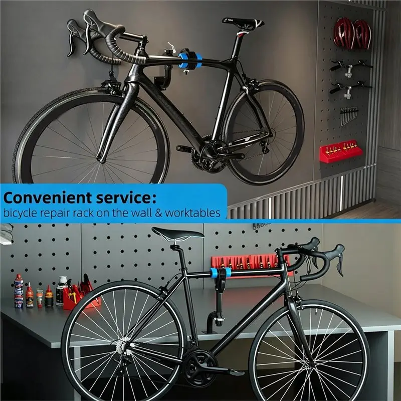 B48B-Bicycle Maintenance Rack Bike Repair Stand Bench Mount Wall Mount Bike Work Stand Bike Clamp For Road Mountain Bike
