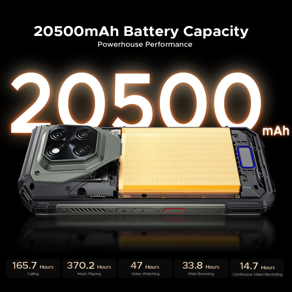 Global Version DOOGEE V Max LR 5G Rugged Phone Laser Rangefinder Gemini AI Dual Camping Lights 20500mAh Battery 6.78'' Cellphone