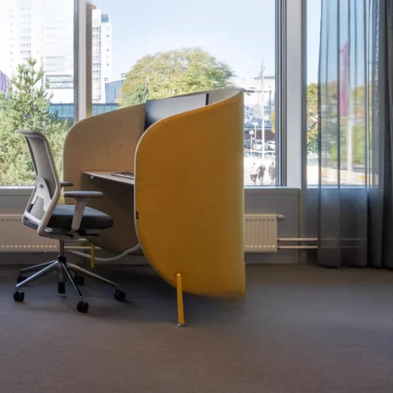 

Designer soft bag fabric, office workstation private, semi-covered special-shaped surround, sharing personalized open