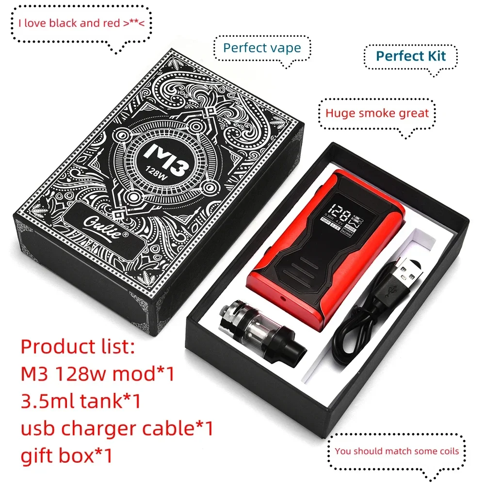 صندوق سجائر إلكترونية ، مجموعة أدوات سجائر إلكترونية مع خزان من الزيت ، بطارية mmah ، مبخر سميك Vape ، دخان Vaper ، قلم شيحة ، شيحة الشيشة ،