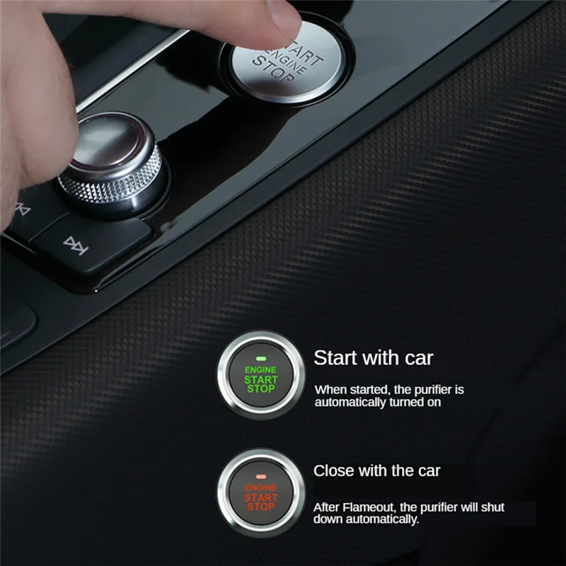 Unusual Car Air Purifier Car Air Ionizer HEPA Filter Solar Negative  Deodorant Air Freshener USB Ozone Generator Car Parts