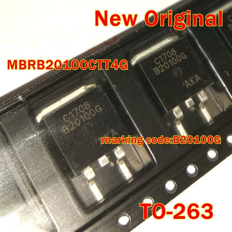 

1Pcs to 100Pcs Mbrb20100Ctt4G To-263 New Original Marking Code:B20100G Schottky Diode 20A 100V