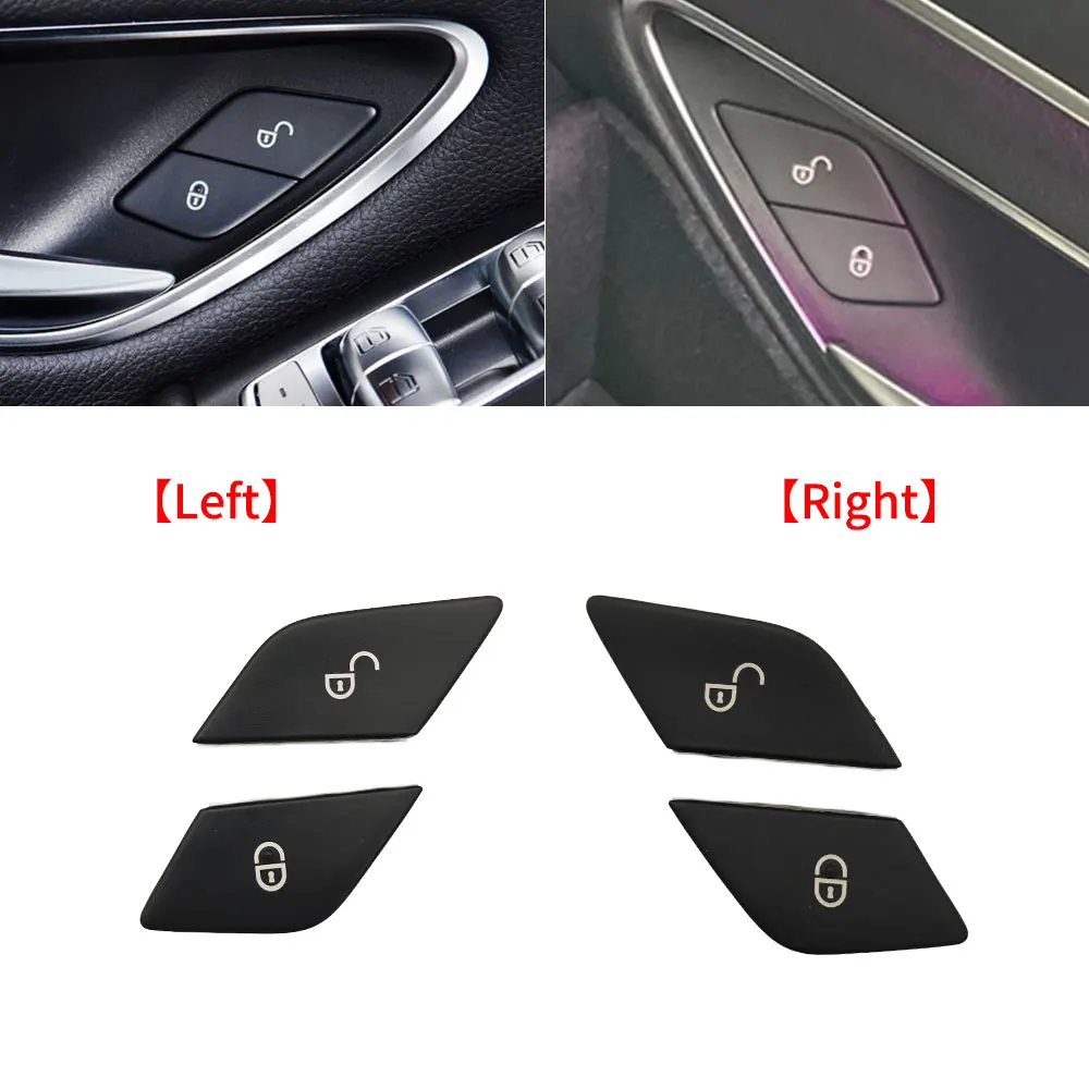 For Mercedes W205 W293 W253 W213 W447 Car Interior Central Door Lock Unlock Switch Button Cover For Benz C EQC GLC E V Class