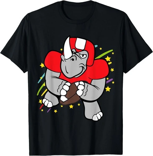 Funny Battlefield Soldier Helmet Rhino T-Shirt  Harajuku Vintage T Shirt