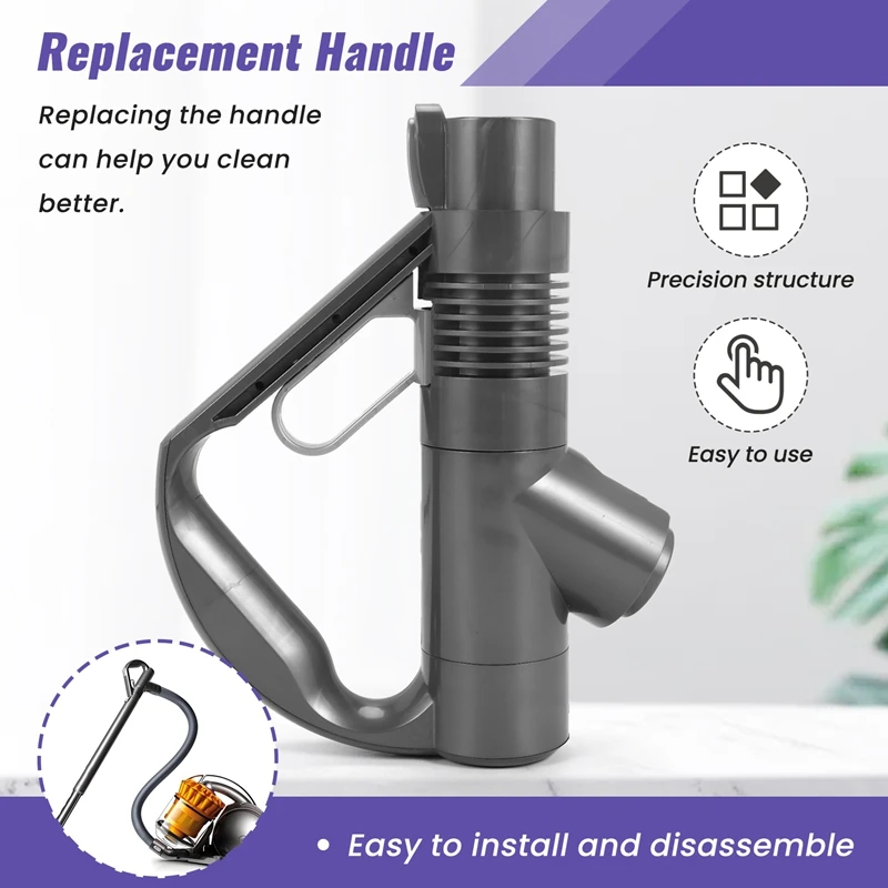 Replacement Handle For Dyson Vacuum Cleaners Compatible Handle For Dyson DC19 DC23 DC26 DC29 DC32 DC36 DC37 Spare Parts-X40A