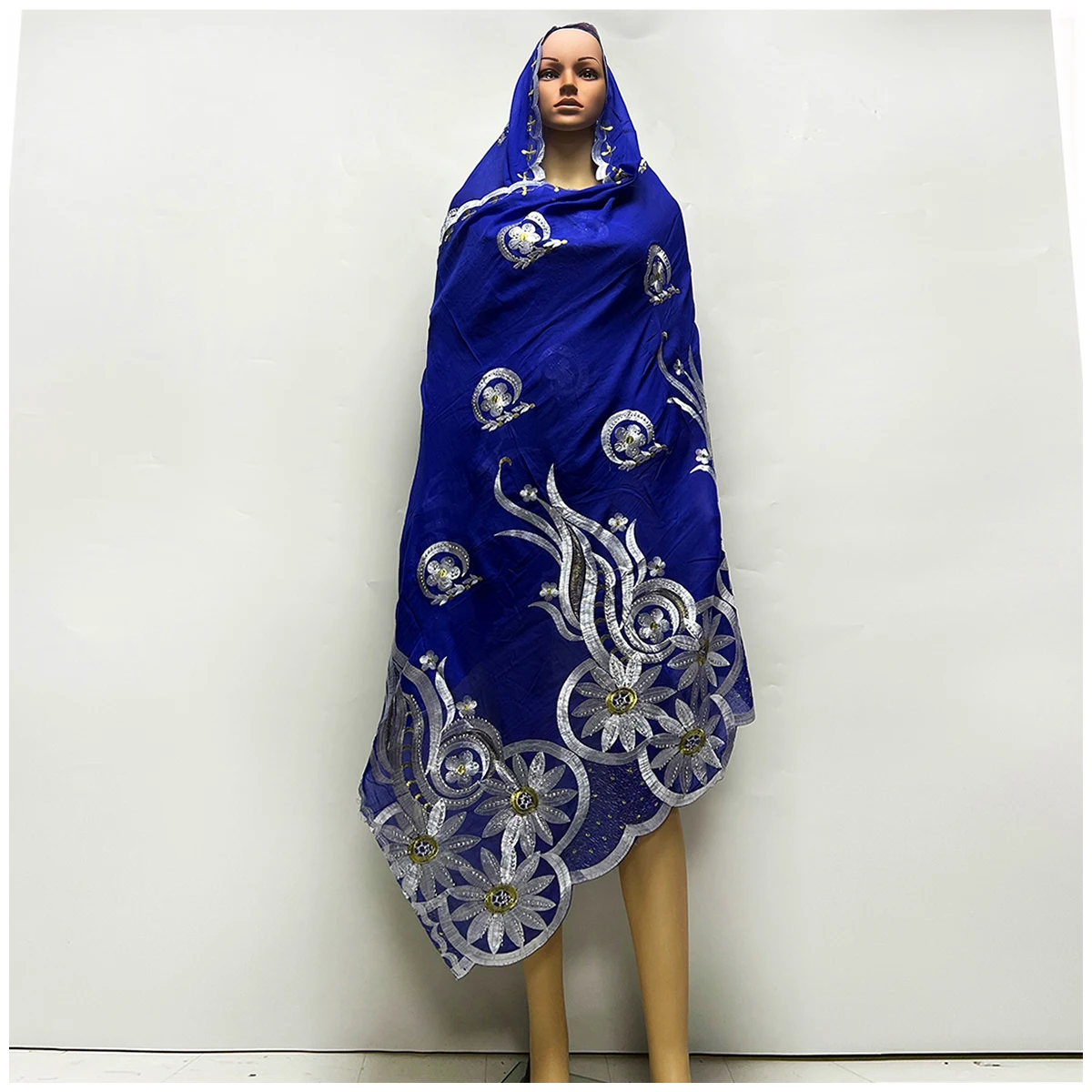 African Women Hijab Scarf Dubai Scarf on Wholesale Price Latest High Quality Hot Sales African Muslim  Scarf 100% Cotton Scarf