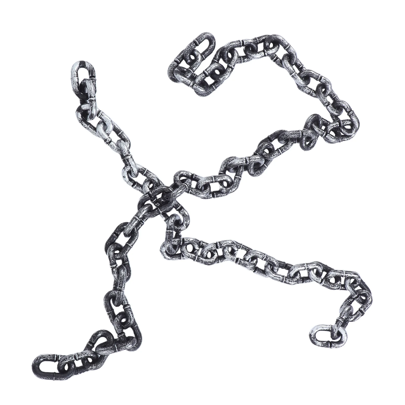 

2 шт., опора для цепочек на Хэллоуин: реалистичная пенопластовая цепочка для декора дома с привидениями, легкий аксессуар для костюма для вечеринки, театра