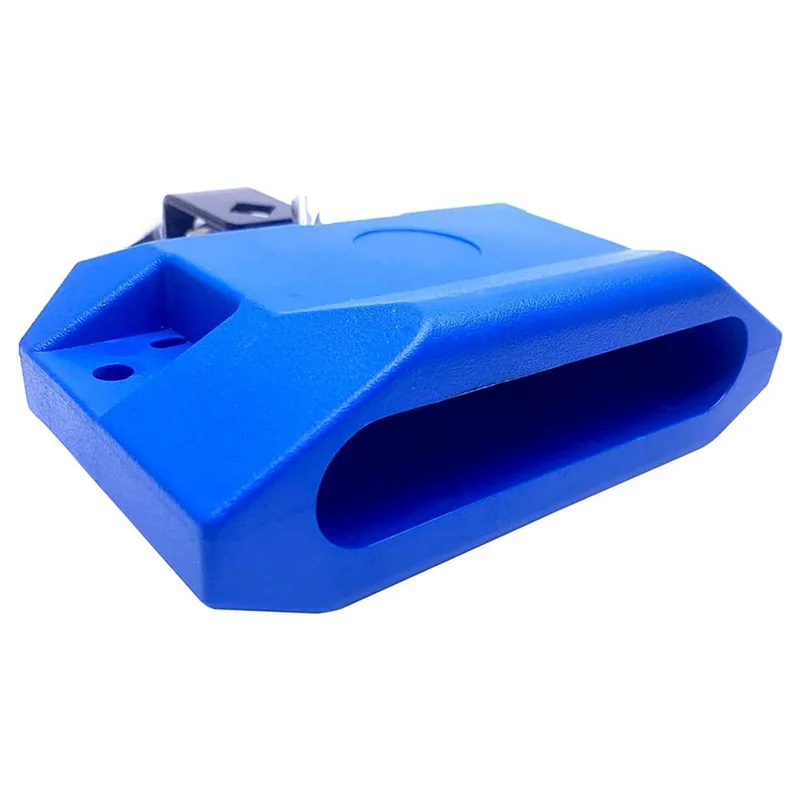 Practical Jam Drum Block Latin Percussion Musical Instrument Plastic with 3 Sided Mount Medium Pitch (Blue)