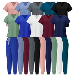 Slim Fit Women Scrubs Sets Hospital Medical Uniforms Surgical Gowns Doctors Nurses Accessories Dental Clinic Spa Lab Workwear