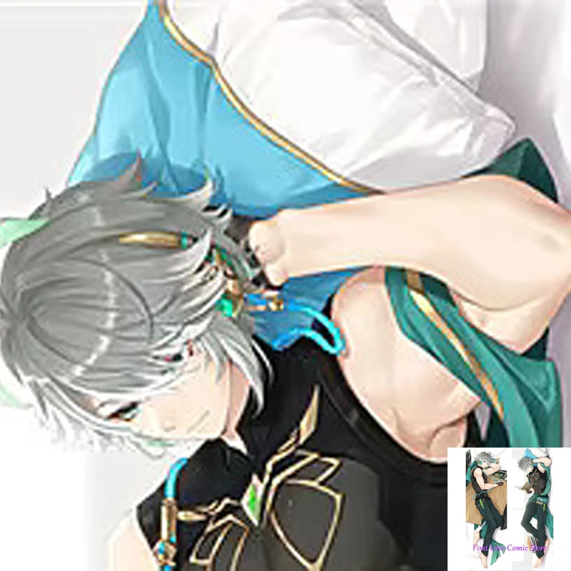 

Dakimakura Anime Alhaitham Genshin Impact Handsome Man Double-sided Print Life-size Body Pillow Cover