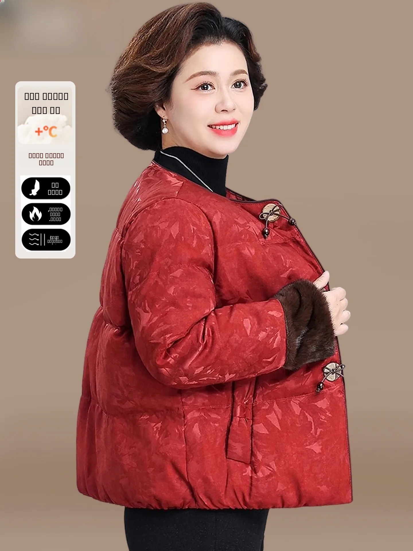 

New 2025 Winter Faion Women's Cotton Jaet Coat down Filled Warmth Middle-Aged And ly Traditional Chinese Sle Long ...