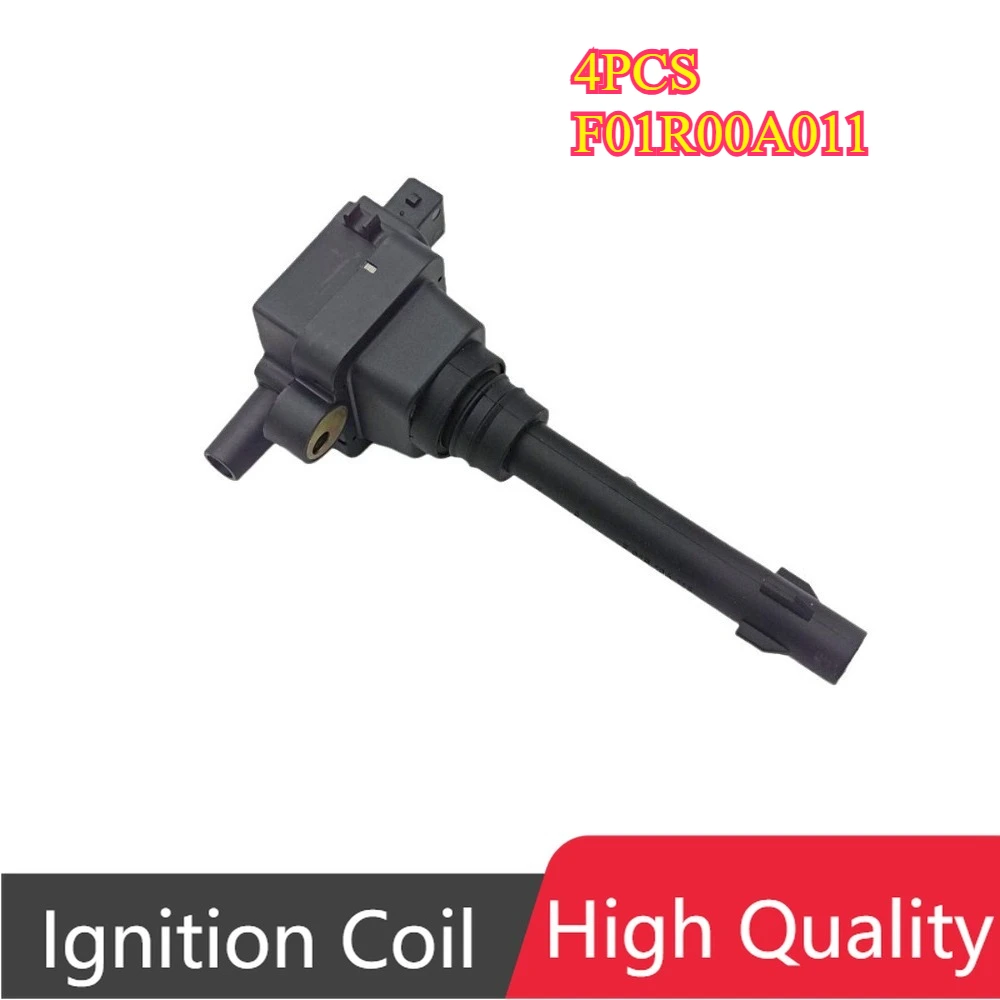 

4Pcs F01R00A011 483QB3705100 0221500802 Ignition Coil For BYD F3 F6 G3 G6 L3 M6 S6 1.8 2.0 BYD483QA BYD483QB Engine